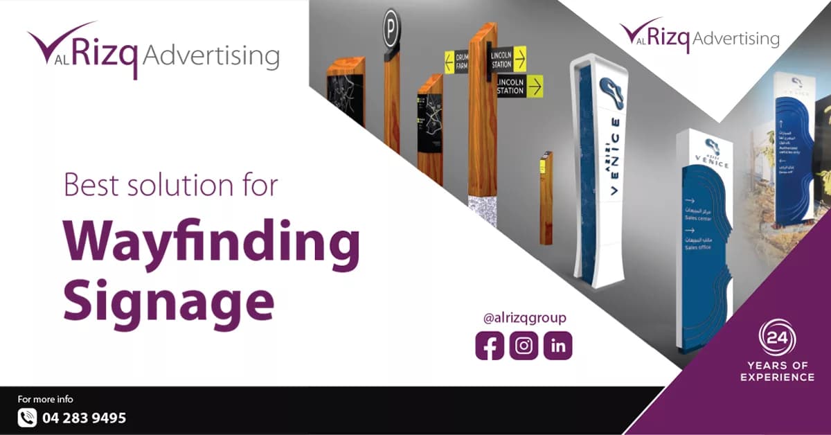 Al Rizq Advertising: Pioneers in Wayfinding Signage Innovation