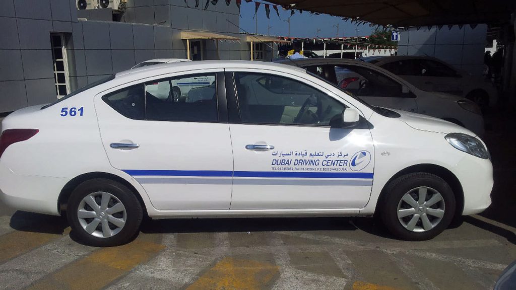 Dubai Driving Center Vehicle branding