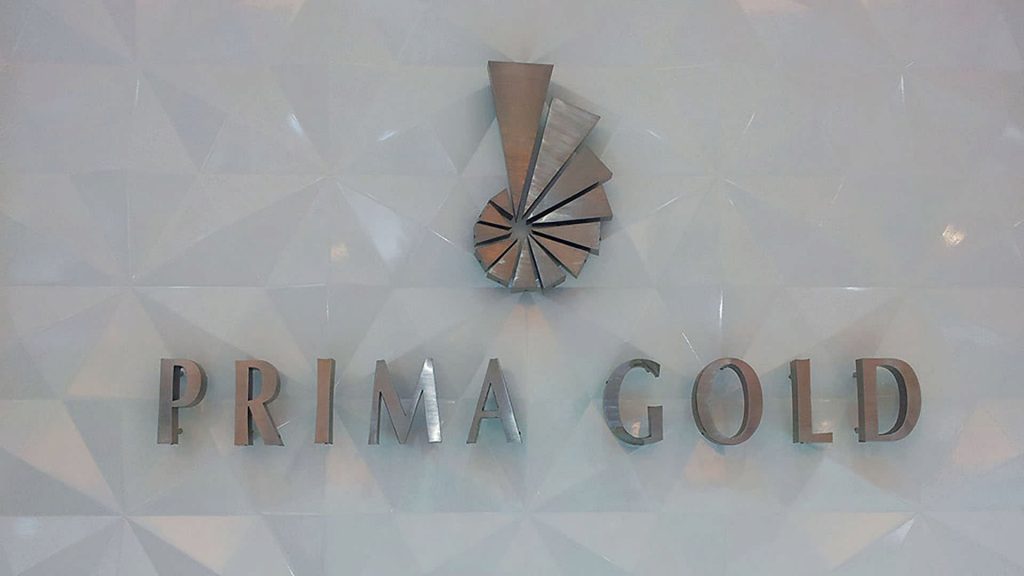 Prima Gold Reception Sign