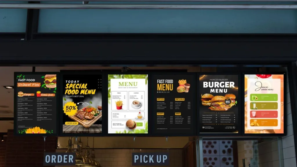 Digital menu board