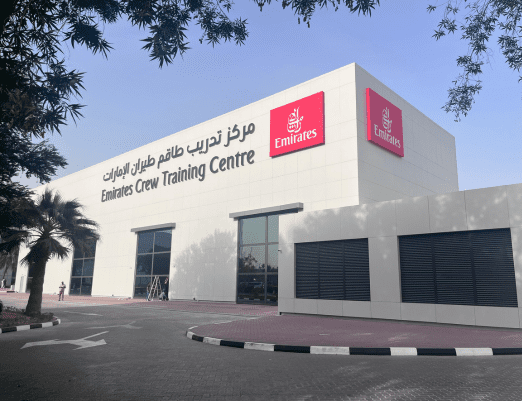 Emirates Airlines – Execution of wayfinding package for Simulator Building, from survey to installation