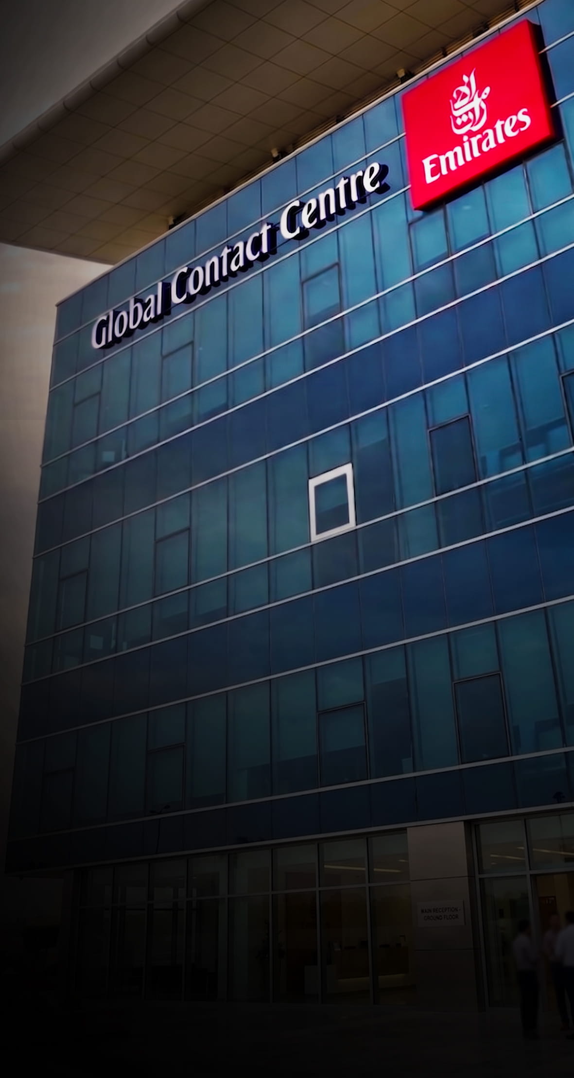 Emirates Global Contact Centre Facade Signage