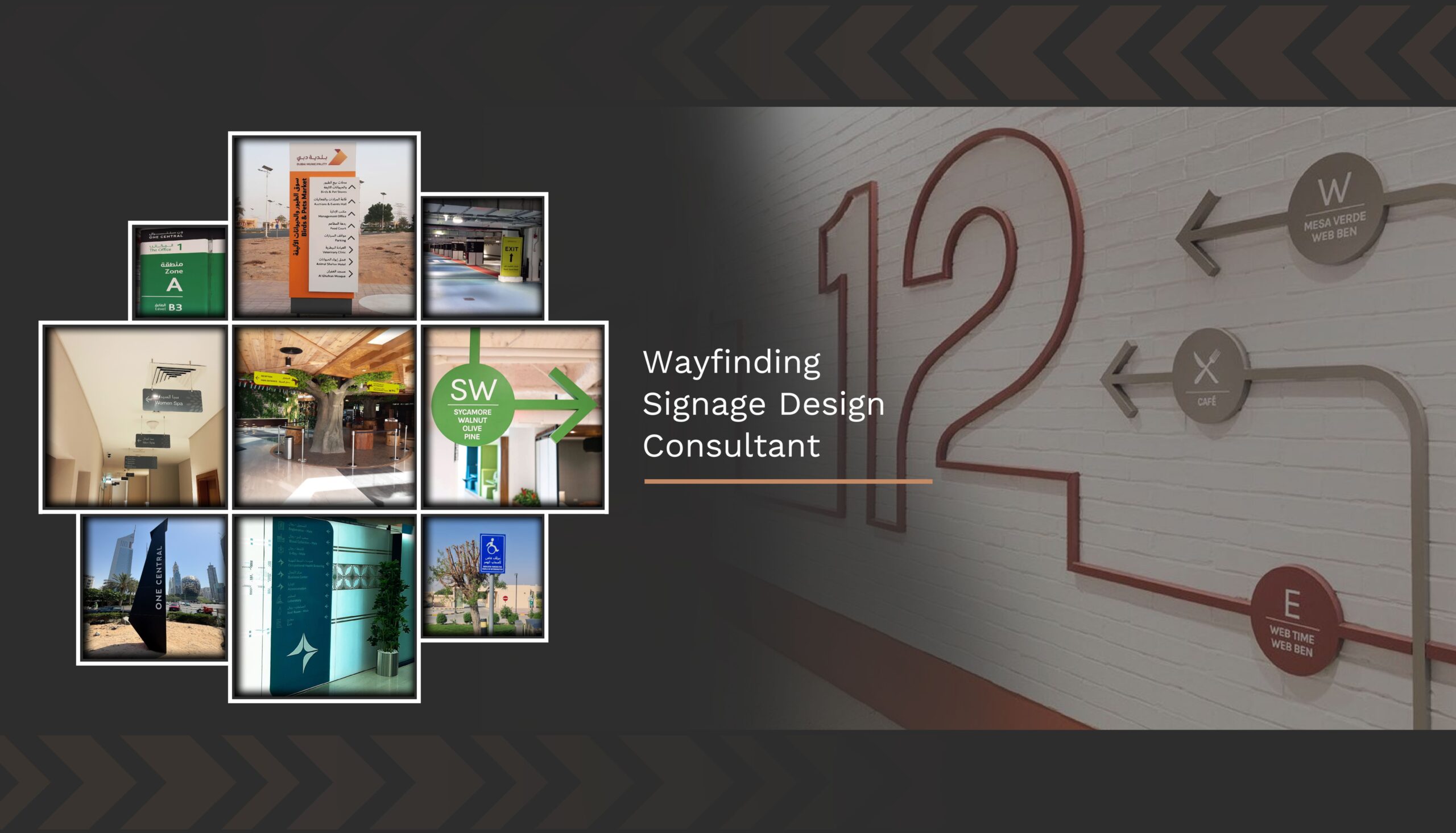 Professional wayfinding signage consultancy in Dubai by Al Rizq Signage & Wayfinding